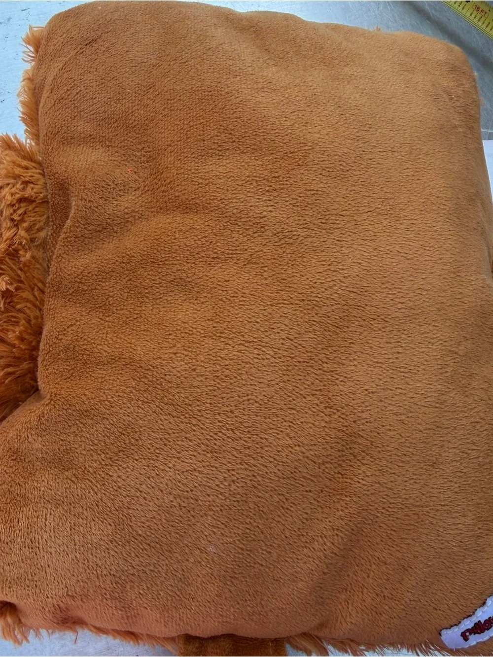 Pillow Pets Highland Cow Bull Plush Pillow Brown Orange Horns 11